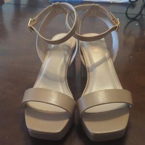 Women's Tan Ankle Strap Sandals